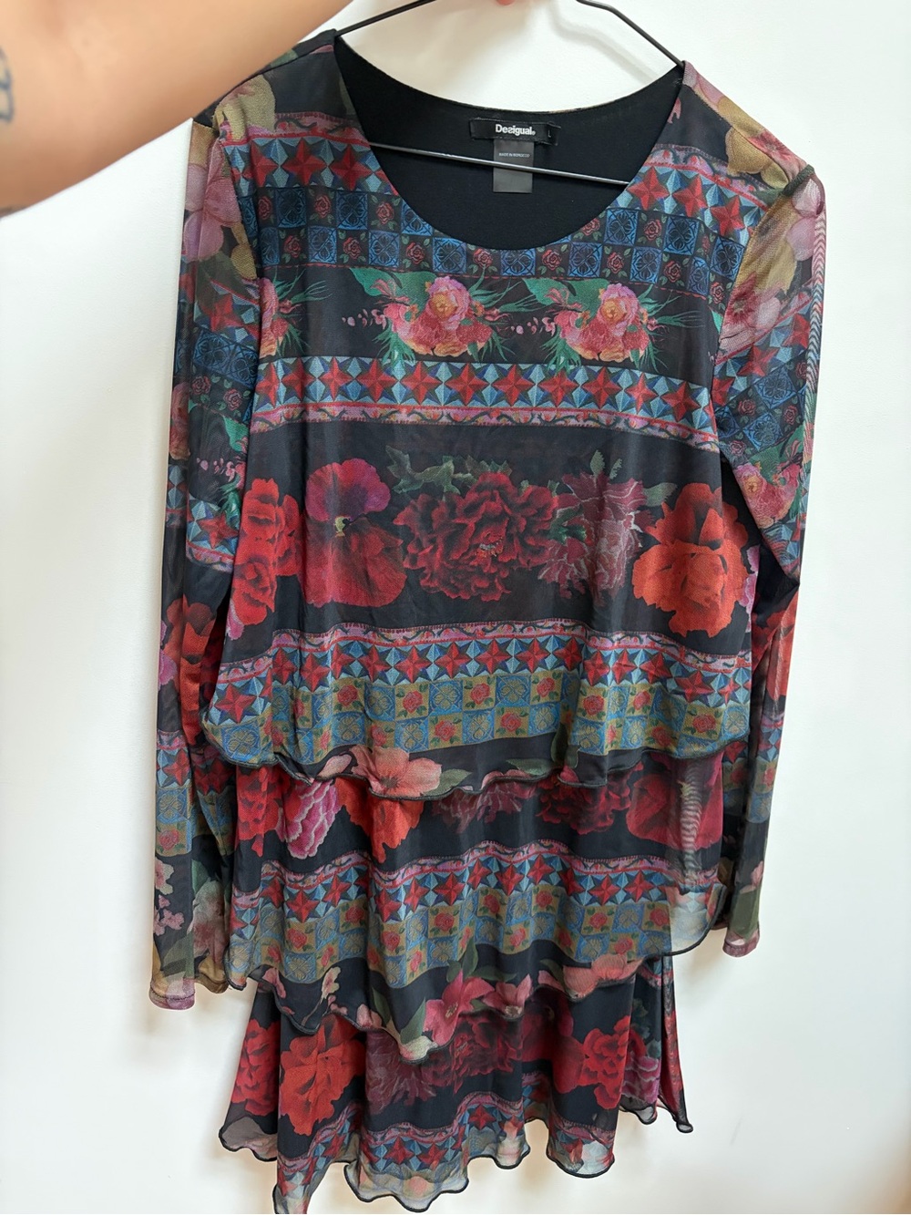 Desigual Mesh Layered Dress